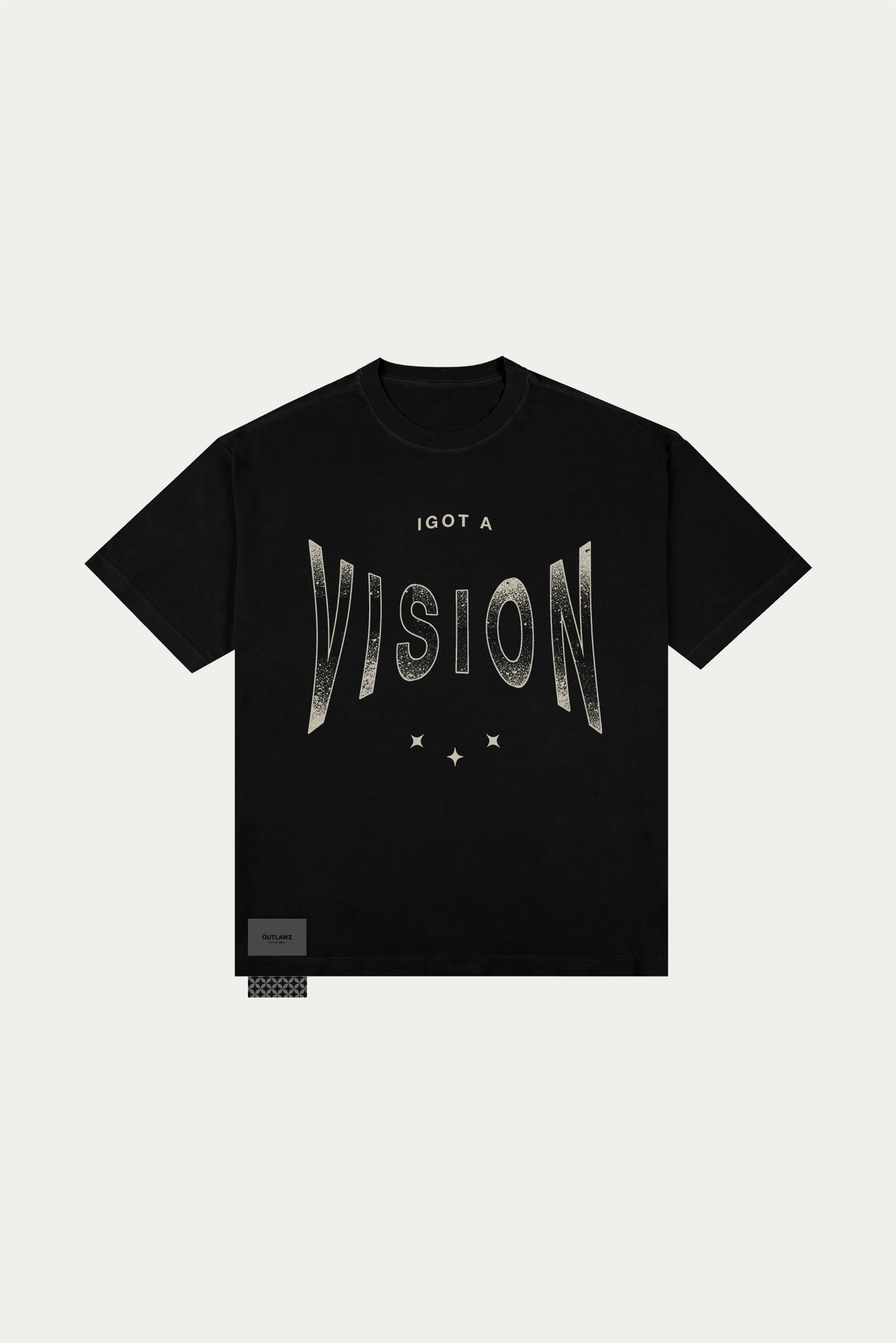T-shirt Over Boxy "YOUR ILUSION" - Preta