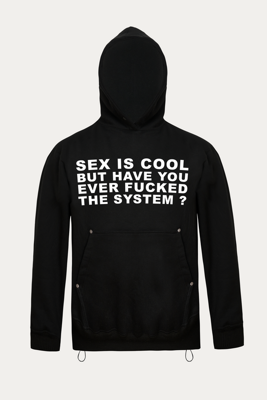 Hoodie Rivet "SYSTEM" - Preto