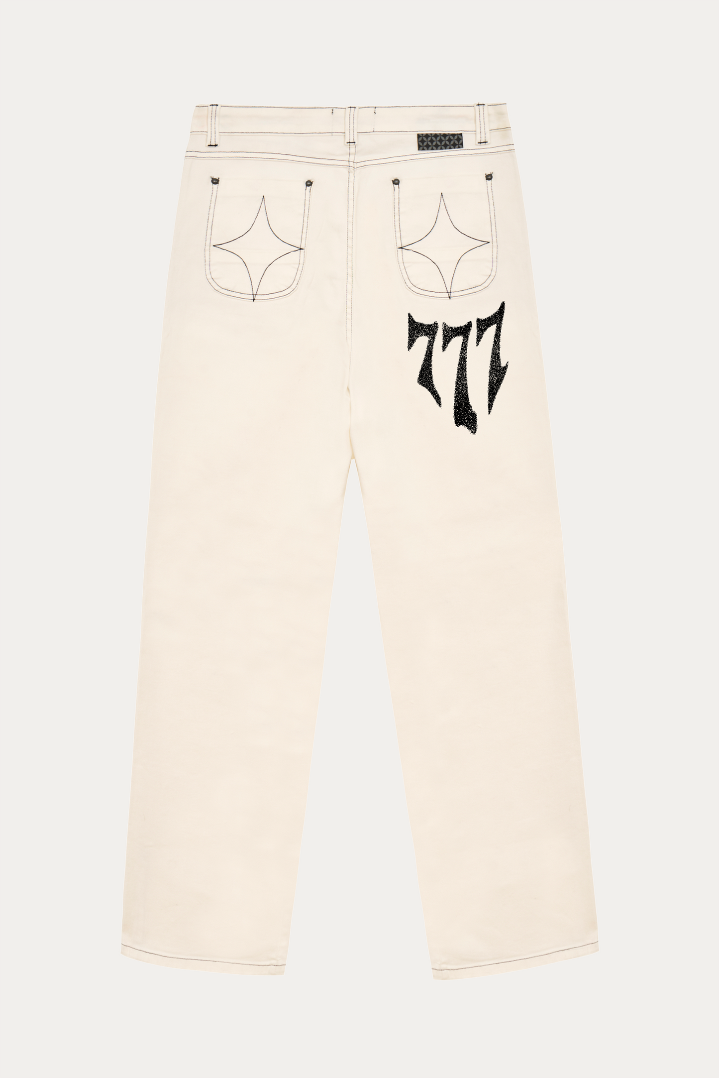 Pants Rivet "BLUR" - Off-White