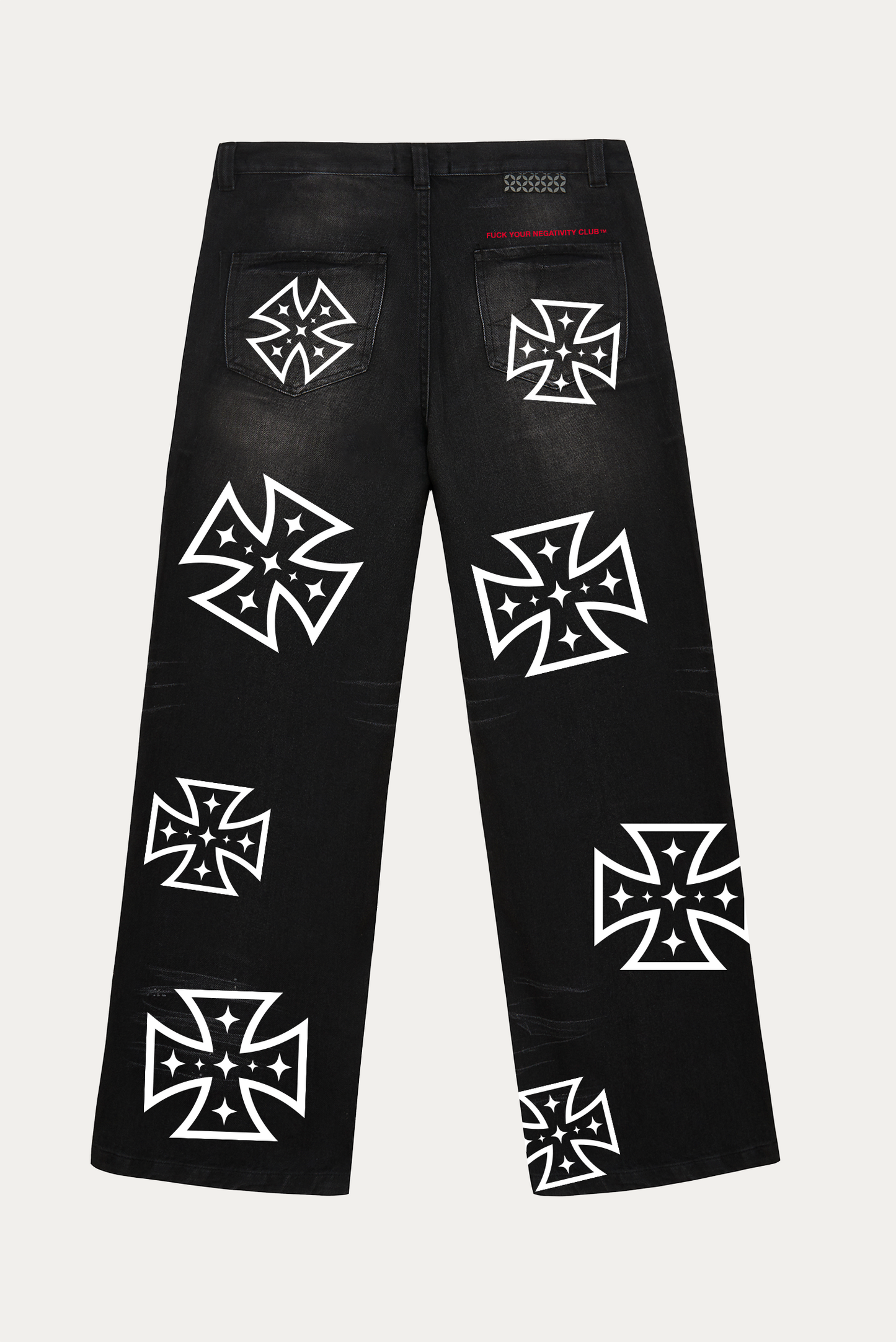 Pants Vintage Flare "CROSS" - Dark Gray