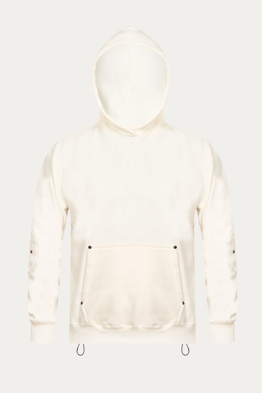 Hoodie Rivet "BASIC" - Off-white