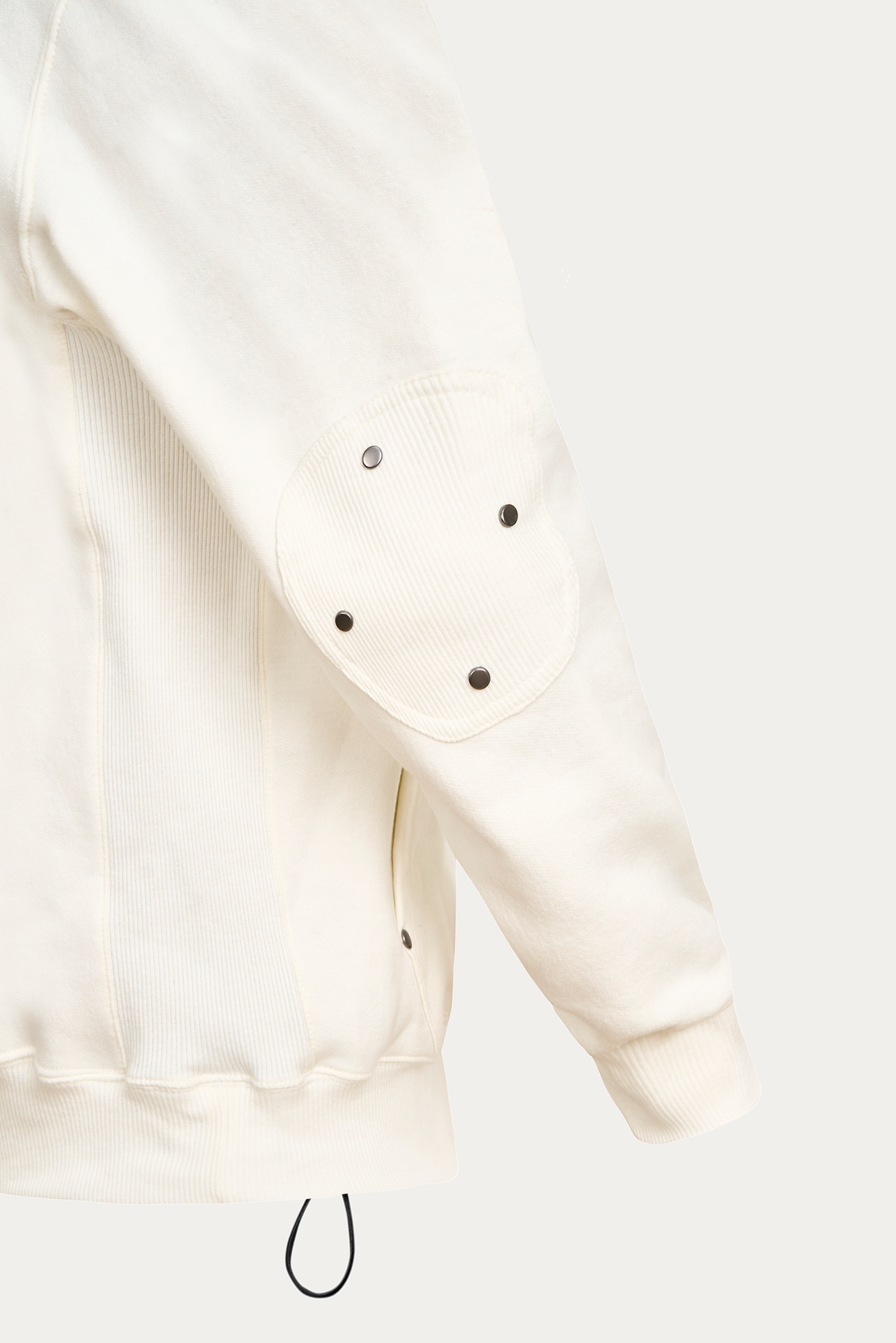 Hoodie Rivet "SYSTEM" - Off-white