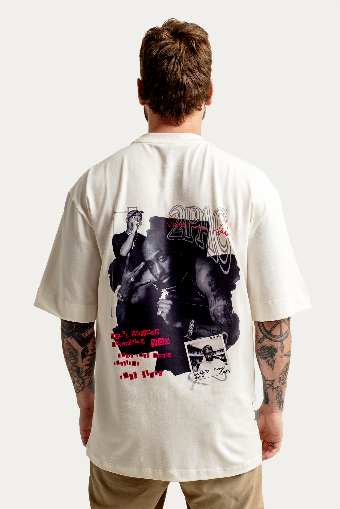 T-Shirt Over "2PAC" - Off-white
