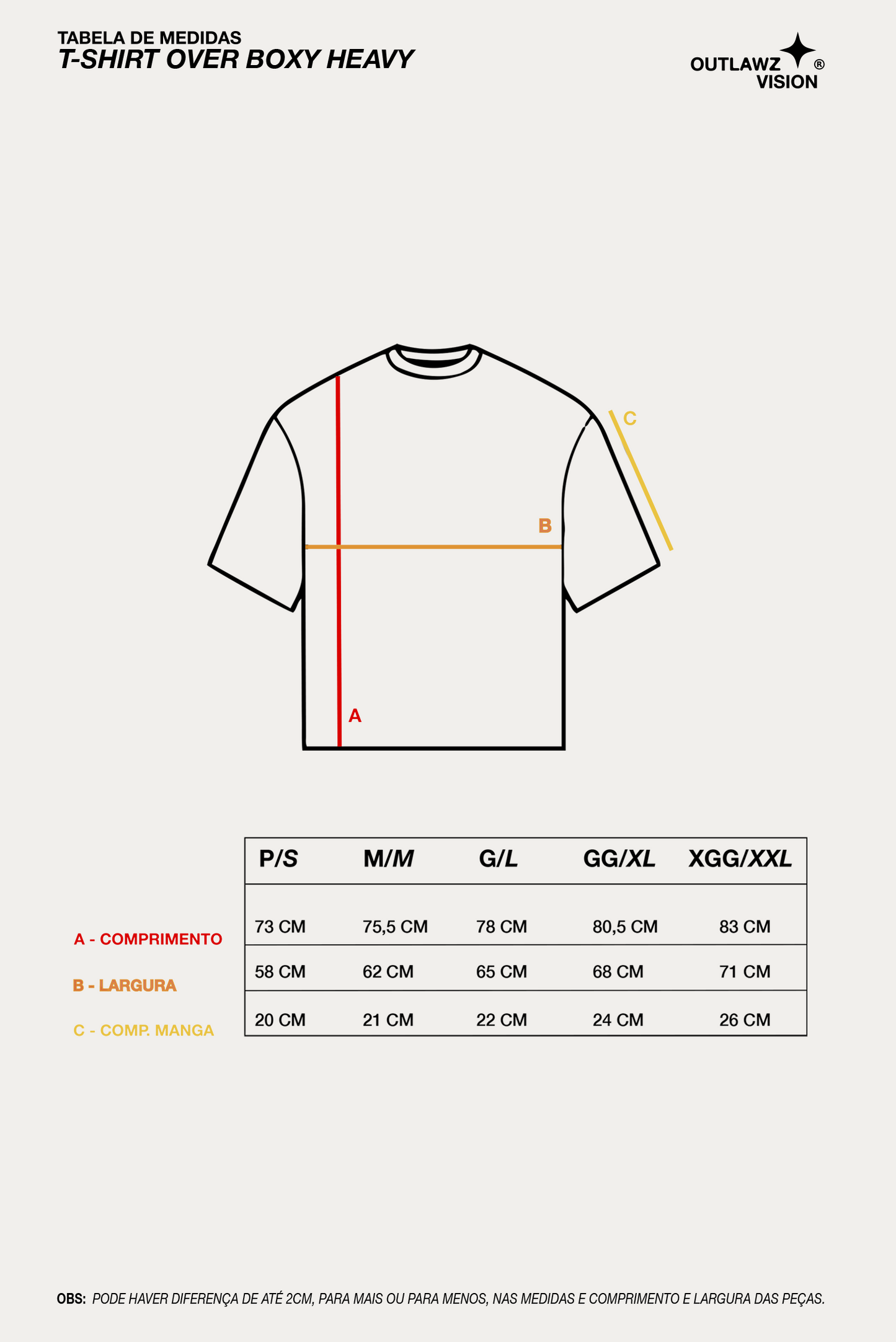 T-Shirt Over Boxy "CYCLES" - Off White