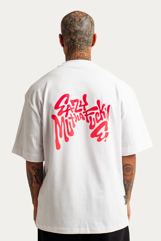 T-Shirt Over "EAZY-E" - Branca