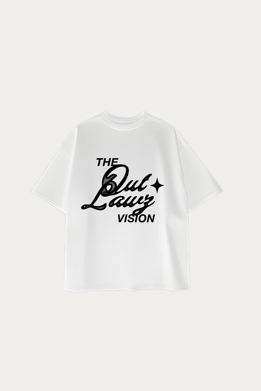 T-Shirt Over "The Outlawz" - Branco