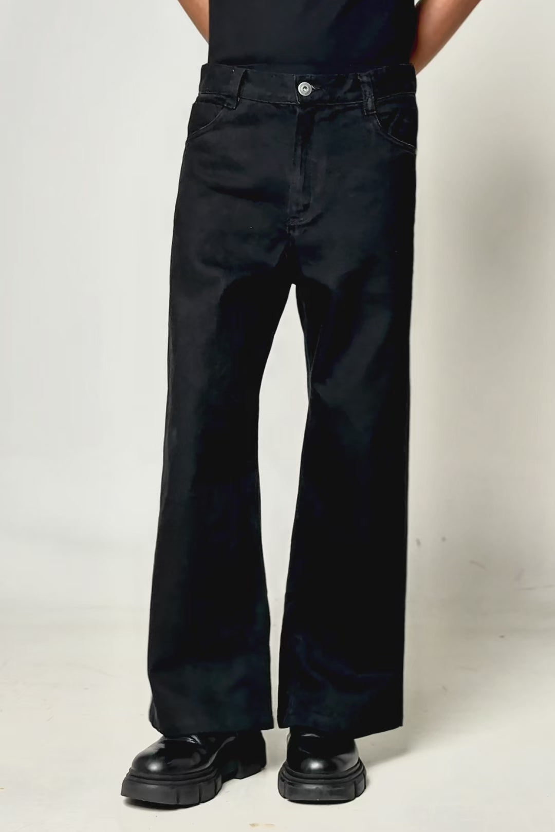 Pants Wide Leg  "BASIC" - Preto