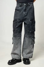 Pants Cargo  " DIVISION " - Preto/Cinza