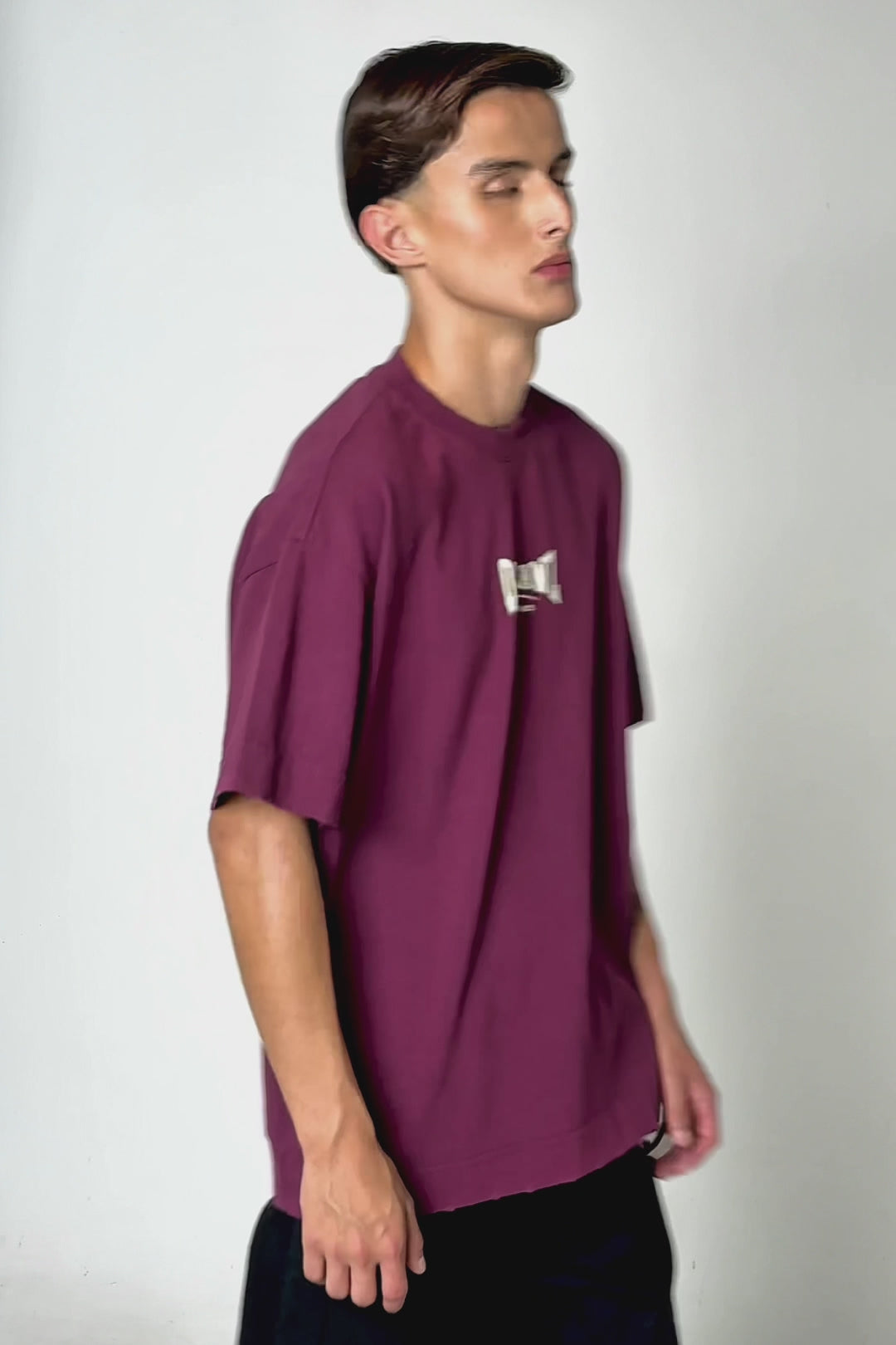 T-shirt Over Boxy " SINCE " - Bordô