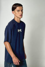 T-shirt Over Boxy " SINCE " - Azul Marinho